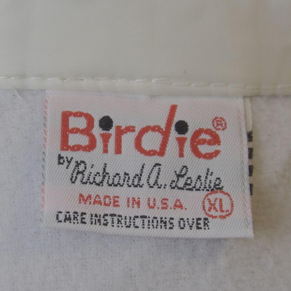 Vintage Birdie White Fleece Lined Windbreaker XL USA Embroidered Audrey Gorpcore - Picture 3 of 12